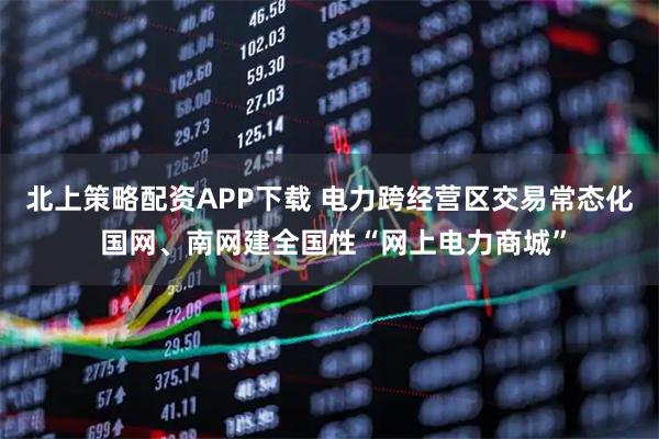 北上策略配资APP下载 电力跨经营区交易常态化 国网、南网建全国性“网上电力商城”