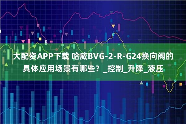 大配资APP下载 哈威BVG-2-R-G24换向阀的具体应用场景有哪些？_控制_升降_液压